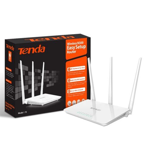 Tenda N300 Wireless Wi-Fi Router with High Power 5dBi Antennas (F3) @ KSh3,000 Tenda F3 300mbps wireless router Three external antennas boost WiFi throughout your house Wireless broadband DSL home router+3 repeater mode 3 antennas * 5Dbi hence you do have to worry about the WiFi deadzones. Tenda F3 helps you keep mobile devices, media players and computers connected to WiFi with a reliable connection and expanded coverage in each corner of your house. No longer need to worry about the WiFi dea Processing Speed, Mac Address, Wireless Routers, Wifi Wireless, Amazon Buy, Wireless Router, Wifi Router, Smart Life, Modems