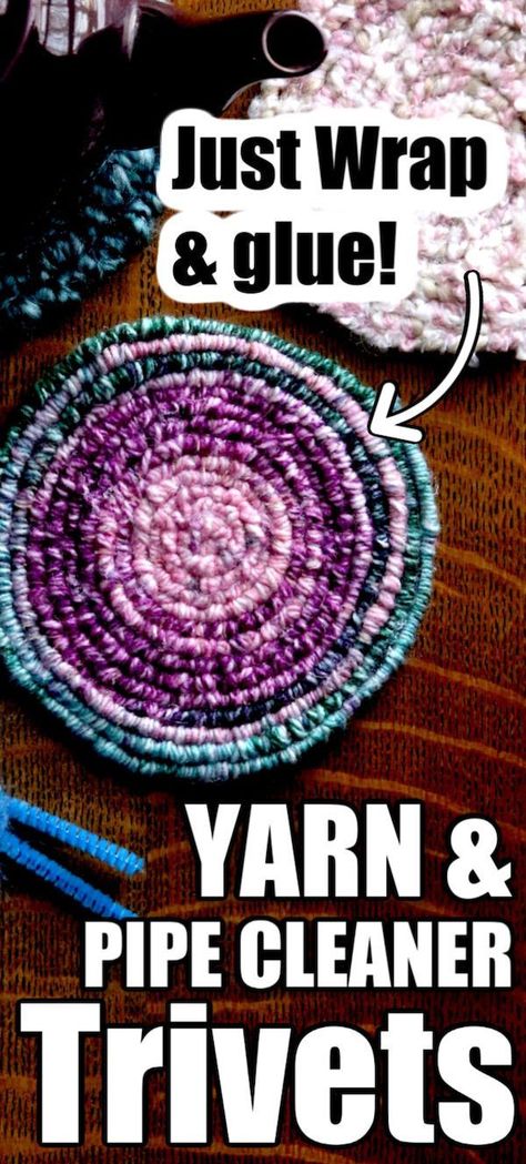 Easy Crafts For Teens, Yarn Crafts For Kids, Easy Yarn Crafts, Homemade Cleaners, Group Crafts, Pipe Cleaner Crafts, Diy Yarn Crafts, Diy Crafts For Adults, Crafts For Seniors