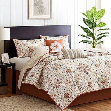 jcp | Madison Park Maya 6-pc. Coverlet Set Home Essence, Top Of Bed, Lightweight Bedding, Coverlet Bedding, Madison Park, Coverlet Set, Quilted Coverlet, Quilt Set, Quilt Sets Bedding