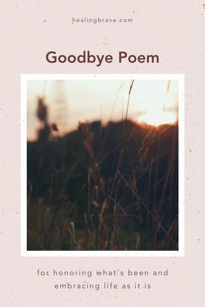 It’s hard to say goodbye: to someone you love, to who you used to be, to how life used to be. Whether you’re saying goodbye to a person, a whole year (2020) or something from the past you don’t need anymore, I hope this poem lets you know that it’s OK to be right where you are. It's OK to be human instead of perfect. #healingprocess #trusttheprocess #goodbyepoem #healingpoetry #innerpeace #lettinggo #newbeginnings #selfacceptance How To Say Goodbye, How To Say Goodbye To Someone You Love, Goodbye Poem, Aunt Quotes, Goodbye Quotes, Dream Dictionary, Hard To Say Goodbye, To Be Human, Angel Oracle Cards