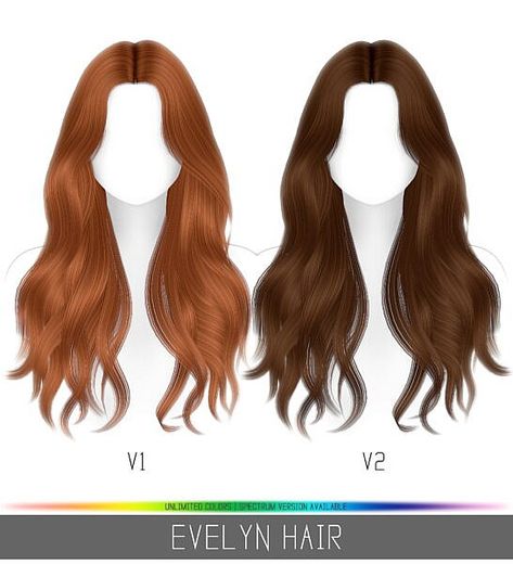 Evelyn Hair ~ Simpliciaty for Sims 4 Sims 4 Cc Simpliciaty, Sims 4 Simplicity Hair, Sims 4 Wavy Hair, The Sims 4 Pack, Hair Ts4, Sims 4 Tsr, Sims 4 Black Hair, Mod Hair, The Sims 4 Pc