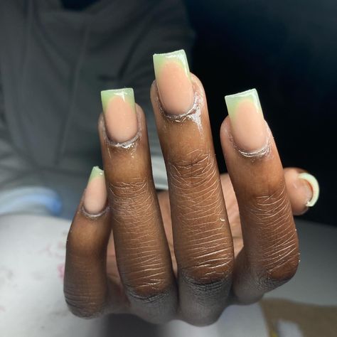 Acrylic Nails Sage, Acrylic Nails Sage Green, Sage Green Acrylic Nails, Nails Sage Green, Matcha Nails, Green Matcha, Green Acrylic Nails, Popular Nail Art, Spring Nail Trends