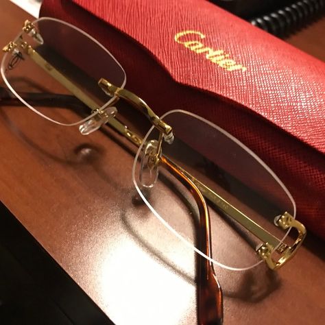 Cartier Glasses Cartier Glasses Men Hip Hop, Cartier Glasses Woman, Cartier Glasses Men, Prom Outfits For Guys, Cartier Glasses, Gold Glasses, Outfits For Guys, Glasses Men, Basic Shorts