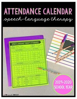 At the beginning of every school year, each student receives a folder with an Attendance Calendar tucked inside. They learn the "service codes" and are responsible for tracking their attendance. It's a nice "Do Now" to add to their entry routine, and a task they should feel accountable for. My middl... Speech Therapy Games, Therapy Games, Middle School Student, Speech Language Therapy, Language Therapy, Speech Therapy, School Year, Speech And Language, Teacher Newsletter