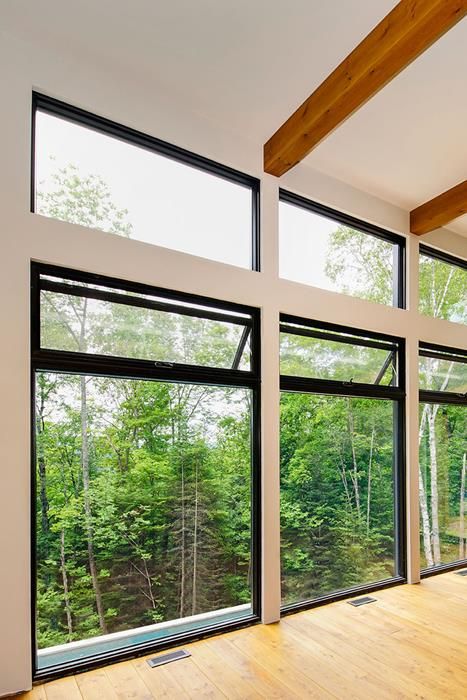 Contemporary Inspiration - Lepage Millwork | Lepage Millwork Windows and Doors Contemporary Windows Exterior, Frameless Windows Interior, Long Window Design, Window Wall Design, Window Arrangements, Modern Windows Design, Slider Windows, Studio Exterior, Windows Style