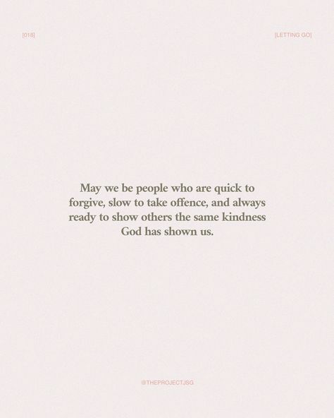 Letting go of offence isn’t about them - it’s about freeing yourself. ✨ - #theprojectjsg #projectingJesus #lettinggo #freeingyourself #setfree #walkinfreedom #forgiveness #boundaries #selfaware #innerhealing #innergrowth #betterperson #walkwithJesus #holybible #followJesus What Does Forgiveness Look Like, Forgiveness And Boundaries, Forgiving Others Quotes, Inner Healing, Follow Jesus, 2025 Vision, Holy Bible, Bible Quotes, Boundaries