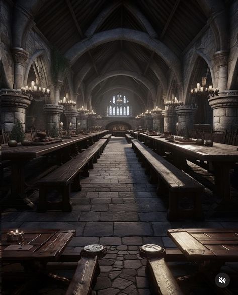 Training Room Fantasy Art, Interior Of Castle, Dragonstone Interior, Fantasy Great Hall, Medevil Castles Interior, Dark Castle Aesthetic Interior, Fantasy Castle Interior, Winterfell Aesthetic, Monastery Aesthetic