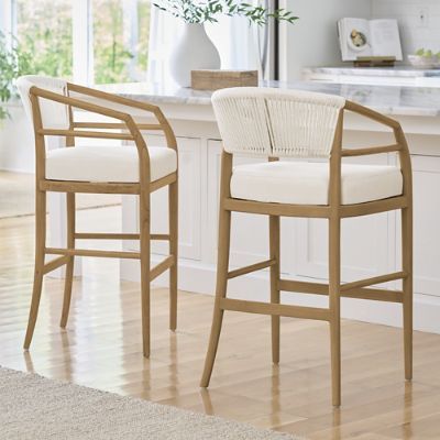 Coastal Bar Stools, Counter Stools With Backs, Island Stools, Bar Stools Kitchen Island, Shop Stool, Kitchen Counter Stools, Stools For Kitchen Island, Counter Chairs, Beach House Interior