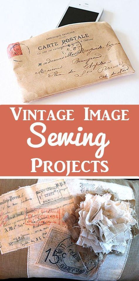 14 Easy DIY Vintage Image Sewing Project Ideas! Create beautiful projects with Vintage Graphics! The Graphics Fairy Vintage Diy Projects, Repurposed Linens, Sewing Project Ideas, Diy Coffee Station, Diy Wainscoting, Diy Blanket Ladder, Sewing Vintage, Purse Making, The Graphics Fairy