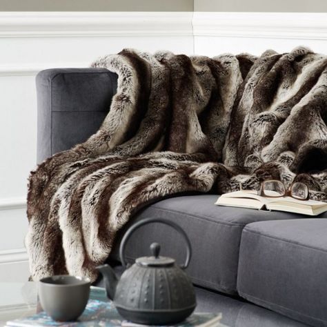 This might be the coziest blanket ever. Fur Decor, Faux Fur Throw Blanket, Fur Pillow, Faux Fur Blanket, Grey Throw, Fur Throw Blanket, Fur Blanket, Fur Throw, Faux Fur Throw