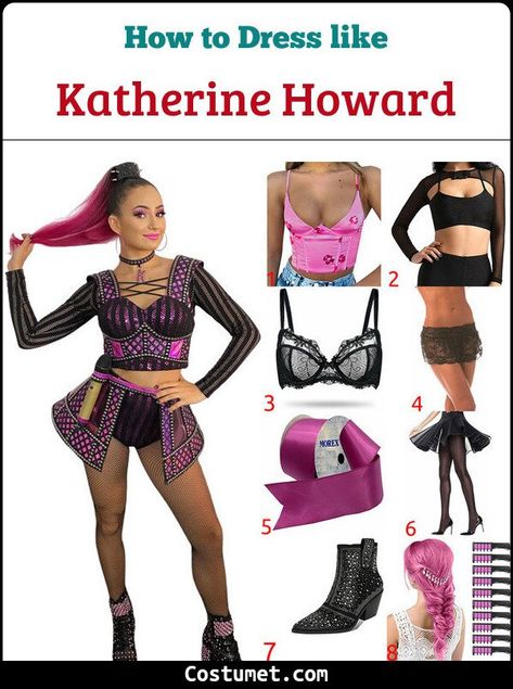 Katherine Howard Six The Musical, Howard Six The Musical, Six The Musical Costume, Theatre Outfit, Quick Halloween Costumes, Black Fishnet Tights, Sparkly Boots, Katherine Howard, Green Sleeveless Dress