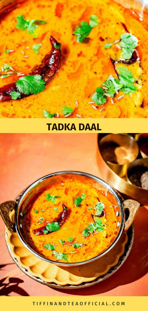 Tadka daal in kadhai dish Daal Tadka Recipe, Indian Daal Recipe, Daal Recipe Indian, Daal Recipes, Tadka Recipe, Dhal Recipe, Eid Recipes, Food Basics, Eid Food