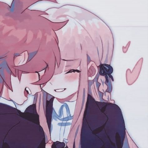 Shared Garden, Danganronpa Matching, Matching Pics, Matching Bff, Dangan Ronpa, Danganronpa Characters, Cute Anime Profile Pictures, Anime Love Couple, Anime Couples Manga