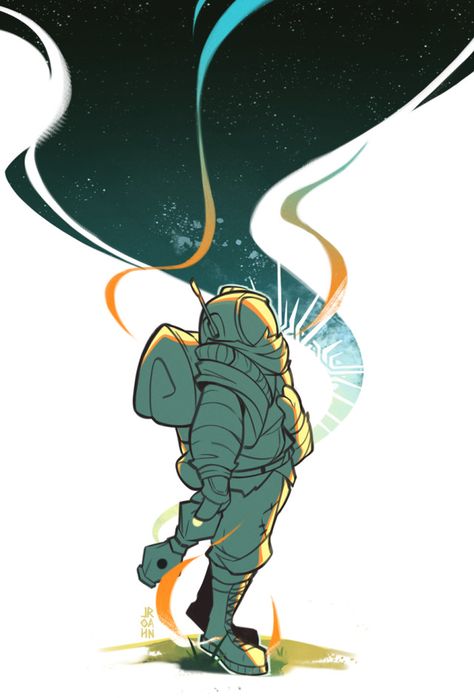 The Wilds Fanart, Outerwilds Fan Art, Outer Wilds Tattoo, Outer Wilds Art, The Wild Robot Art, Game Fanart, Eye Art, Dark Souls, Video Game Art