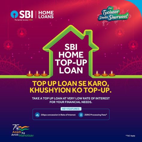 Avail a hassle-free home top up loan at very low rate of interest from SBI. To know more, visit: https://homeloans.sbi/products/view/home-top-up-loan #AzadiKaAmritMahotsavWithSBI #SBITopUploan #HomeLoan Sbi Home Loan, Home Loan Poster, Loan Poster, Home Loans, Customer Care, How To Apply, Quick Saves