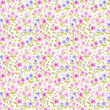 Small Flower Fabric, Vintage Floral Backgrounds, Small Yellow Flowers, Small White Flowers, Pink And Blue Flowers, Flower Fabric, Vintage Floral Pattern, Hand Drawn Flowers, Seamless Textures