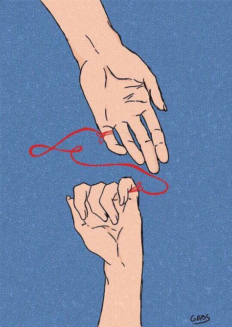 Red String Of Fate, Posca Art, Red String, Wallpapers Iphone, 90s Anime, Hand Art, Art Sketchbook, Wabi Sabi, Aesthetic Art