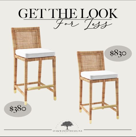 Balboa Rattan Counter Stool, Serena And Lily Balboa Counter Stool, Balboa Counter Stool, Honeysuckle House, Wicker Counter Stools, Rattan Counter Stools, Rattan Bar Stools, Counter Height Chairs, Counter Bar Stools