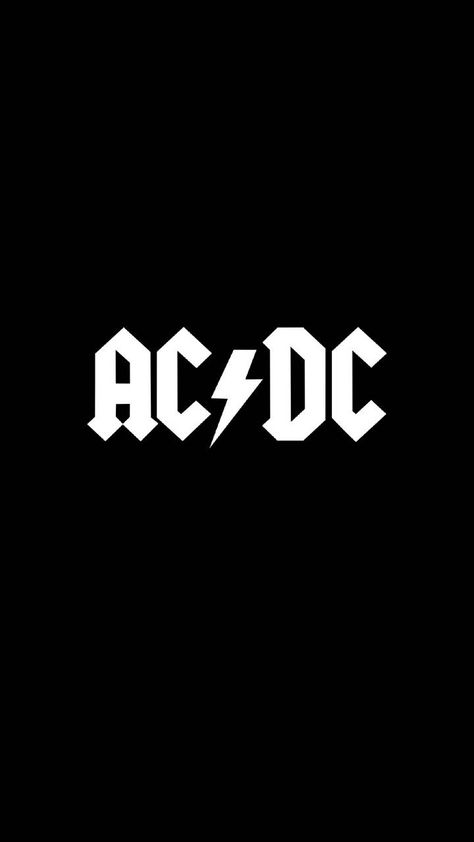 Dc Logo Wallpaper, Ac Dc Logo, Dc Wallpaper, Acdc Logo, Dc Logo, Rock Album Covers, Wallpaper Black And White, Rock Poster Art, Rock Band Logos