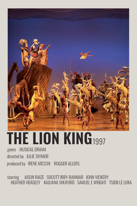 Lion King Musical Poster, Lion King Minimalist Poster, The Lion King On Broadway, Musicals Posters, London Romance, Lion King Theatre, The Lion King Musical, Broadway Musicals Posters, Musical Theatre Posters