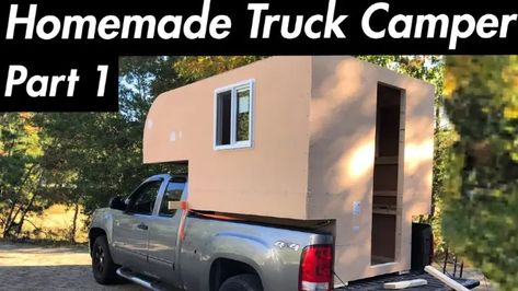 10 Homemade DIY Truck Camper Plans To Save Your Money Homemade Truck Bed Camper, Pick Up Truck Camper, Slide On Camper Ideas, Diy Slide In Camper, Slide In Truck Campers Diy, Pickup Camper Diy, Diy Slide In Truck Camper, Tacoma Camper Build, Slide On Camper