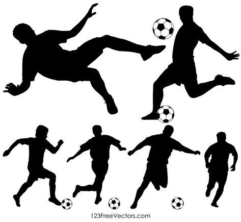 Soccer Silhouette, Soccer Images, Football Birthday Cake, Soccer Cake, Soccer Birthday Parties, Soccer Theme, Football Cake, Soccer Birthday, Free Vector Illustration