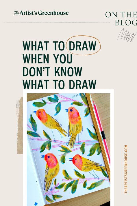 One of the ways we self-sabotage our art practice is by leaning on that trusty crutch: ‘But I don’t know what to draw!’ Often, what we really mean is ‘I don’t know what everyone else thinks I should draw’ or ‘I don’t feel confident in my art and I feel that what I want to draw won’t be good enough.’ The truth is that deep down you do know what to draw. You just need a little practice at opening yourself up to it. Here's some pointers! Drawing Feelings, What Should I Draw, Drawing Desk, Done Quotes, Want To Draw, What To Draw, Happy Drawing, Pencil And Paper, Know What You Want