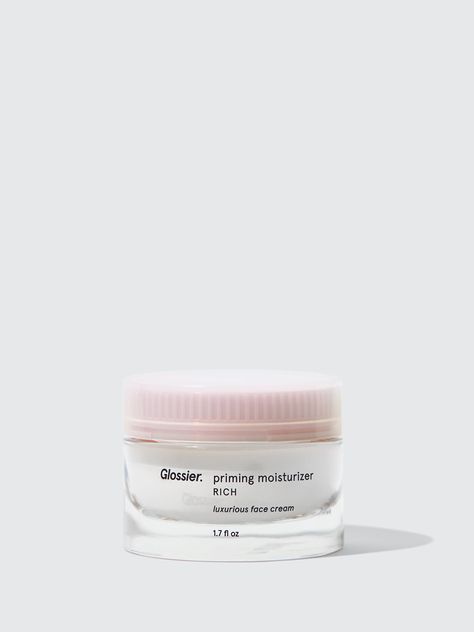 Glossier Priming Moisturizer Balance, Types Of Moisturizers, Glossier Primer Moisturizer, Priming Moisturizer Glossier, Glossier Priming Moisturizer, Glossier Moisturizer, Stretch Concealer, Glossier Cosmetics, Milky Jelly Cleanser