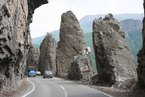 Chalus Road. Chalus Road is one of the main routes from Tehran leading to the Caspian Coast. Narrow roads snaking down the mountainside alongside tunnels chiselled into solid rock and bodies of water make this by far one of the most scenic, albeit sometimes heart-stopping, roads in Iran.  | © Ninara / Flickr Chalous Road, North Of Iran, Iran Nature, Best Road Trips, Armchair Travel, Forest Waterfall, Bodies Of Water, Wildlife Reserve, Mangrove Forest