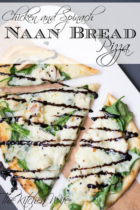 Naan Bread Pizza Recipe, Tortellini Skillet, Sausage And Tortellini, Bread Pizza Recipe, Naan Bread Pizza, Naan Pizza Recipes, Family Pizza Night, Spinach Pizza, Recipes With Naan Bread