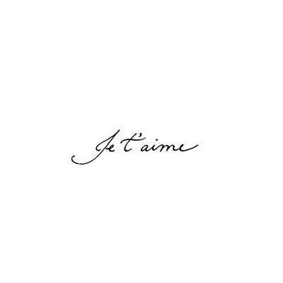 J'taime Tattoo, I Love You In French Tattoo, J’taime Tattoo, Love Cursive Tattoo, Love You Tattoos, French Writing Tattoos, Mon Amour Tattoo, I Love You Tattoos, Lover Tattoo Word