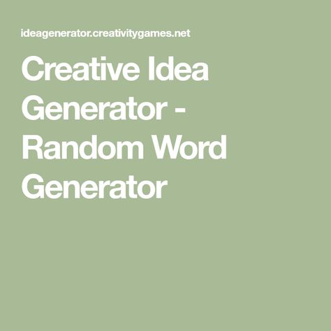 Random Words Generator, Random Plot Generator, Plot Generator, Word Generator, Fake Words, Tattoo Generator, Word Clouds, Writing Stories, Writing Plot