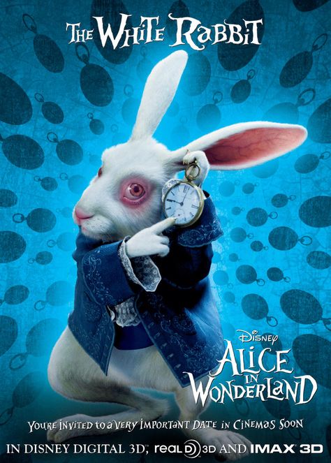 The White Rabbit by AliceInWonderland on @DeviantArt Alice And The Wonderland, White Rabbit Costumes, Alice In Wonderland Rabbit, White Rabbit Alice In Wonderland, Alice In Wonderland 2010, Alice In Wonderland Poster, Alice In Wonderland Characters, Polish Poster, Rabbit Costume