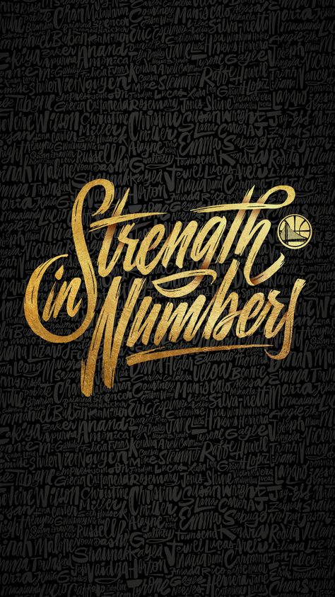 Strength in Numbers” font? - forum ... Warrior Wallpaper, Desktop Wallpapers, Golden State Warriors, Golden State, Free Download, Wallpapers, Gold, Black