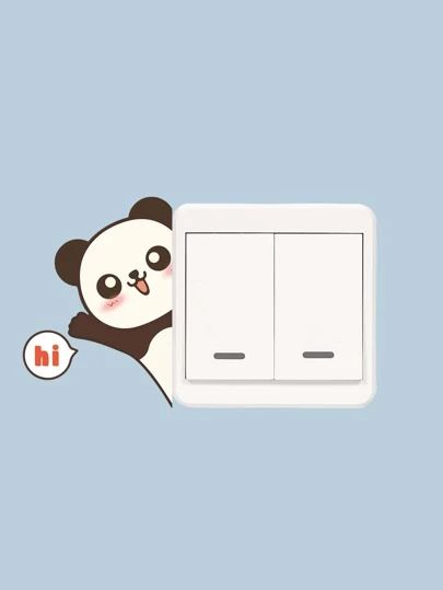 Cow Print Light Switch Sticker | SHEIN USA Switch Board Painting Ideas, Creative Switch Board Art Easy, Simple Switch Board Painting, Simple Switch Board Painting Wall Art, Drawing Near Switch Board, Switch Board Painting, Panda Drawing Switch Board, Switch Board Art, Blue Dorm