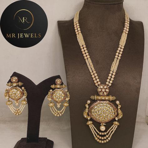 “Unleash Your Inner Diva with Our Show-Stopping Pearl and Kundan Necklace Set! 🌟 Perfect for the Modern Maharani, This Masterpiece Demands Attention and Exudes Elegance. Pair it with Our Stunning Earrings for a Look That’s Pure Royalty. 👑✨” #mrjewels100 # BoldAndBeautiful #JewelryGoals #DivaStyle #StatementJewelry #LuxuryJewels #FashionForward #KundanMagic #PearlPerfection #BeTheQueen #heritagejewellery #finejewelry #costumejewelry #indiajewellery #designerjewelry Kundan Necklace Set, Heritage Jewellery, Kundan Necklace, Kundan Necklaces, Stunning Earrings, Statement Jewelry, Costume Jewelry, Necklace Set, The Modern