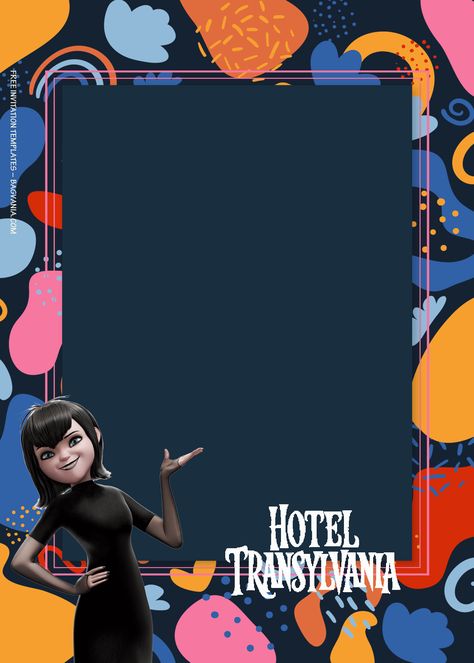 Hotel Transylvania Halloween, Festa Hotel Transylvania, Hotel Transylvania Birthday, Mavis Hotel Transylvania, Free Printable Invitations Templates, Free Printable Invitations, Disney Invitations, Birthday Disney, Free Invitation Templates