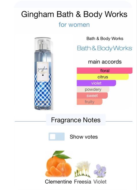 What it smells like: a fresh, vibrant, happy celebration of everything you love about Bath & Body Works. Fragrance notes: blue freesia, white peach, fresh clementine, violet and clean musk Bath And Body Works Recipes, Bath And Body Works Clean Scents, Bath And Body Works Fruity Scents, Baddie Hygiene, Freesia Perfume, Blue Freesia, Scent Collection, Perfume Notes, Clean Perfume