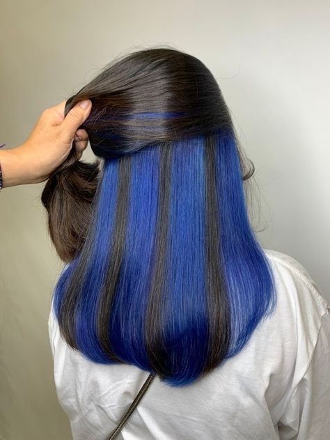 Blue Natural Hair, Hair Muse, Event Hairstyles, Puffy Hair, Silk Press Natural Hair, Natural Hair Bun Styles, Peekaboo Hair, Quick Natural Hair Styles, Dyed Hair Inspiration