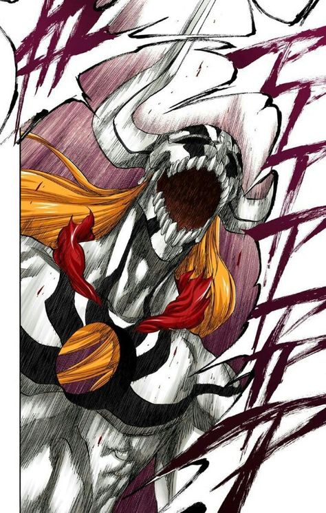 Ichigo; Vasto Lorde (Scream) Bleach Ichigo Hollow, Ichigo Hollow Mask, Vasto Lorde, Bleach Ichigo Bankai, Bleach Tattoo, Ichigo Bankai, Ichigo Kurosaki Wallpaper, Ichigo Manga, Bleach Pictures