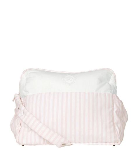 Keep the necessities to hand when out and about with your baby with this changing bag from Tartine et Chocolat. Realised in a distinctive stripe print, it boasts a spare changing mat and isothermal bottle protector within the cotton bag, reinforced with a waterproof PVC lining. Aesthetic Sports, Princess Closet, Striped Bag, Girly Decor, Luggage Bags Travel, Girl Closet, Pink Girly Things, Changing Mat, Changing Bag