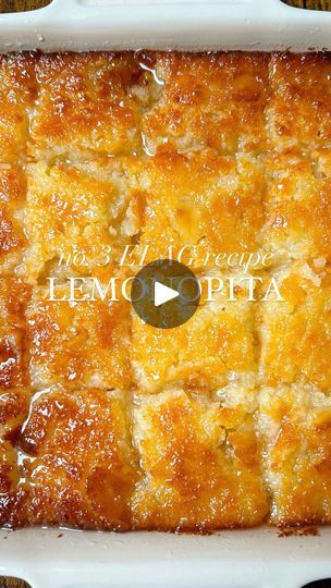 Le Crueset, Greek Cookies, Citrus Desserts, Greek Dinners, Greek Sweets, Filo Pastry, Food Content, Lemon Recipes, Baking Dish