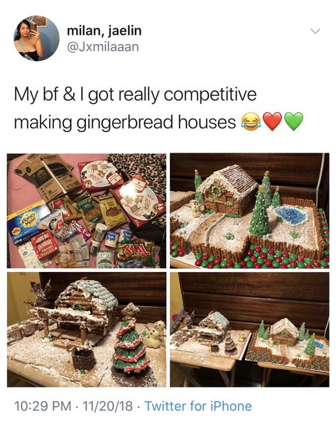 This is something I wanna do someday! It seriously looks like so much fun! 😍❤️ Dream Dates, Cute Date Ideas, Cute Date, Couple Stuff, Relationship Stuff, Couple Things, Fall Inspiration, Date Night Ideas, Gingerbread Houses