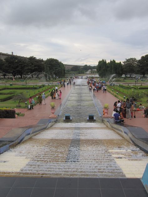 Brindavan Gardens, 10 miles north of Mysore, June 2011 Vrindavan Scenery, Mysore Aesthetic, Vrindavan Travel, Foreigners In Vrindavan, Brindavan Garden Mysore, Mysore, Bangalore, Dolores Park, Favorite Places