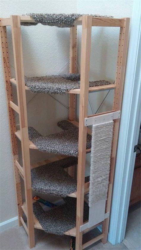 Cat Trees Homemade, Katt Diy, Katt Grejer, Kat Diy, Cat Climber, Tree House Diy, Cat Tree House, Diy Cat Tree, Cat House Diy