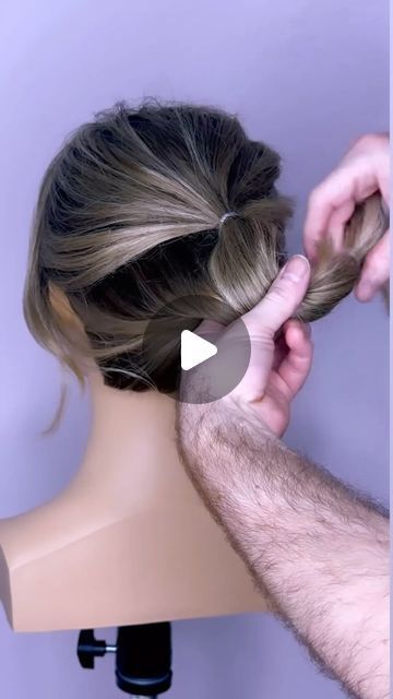 Updos For Medium Length Hair Tutorial, Updos Tutorials, Love Hairstyles, Short Hair Updo Tutorial, Medium Length Updo, Hair Updos Tutorials, French Roll, Updo Tutorial, Roll Hairstyle