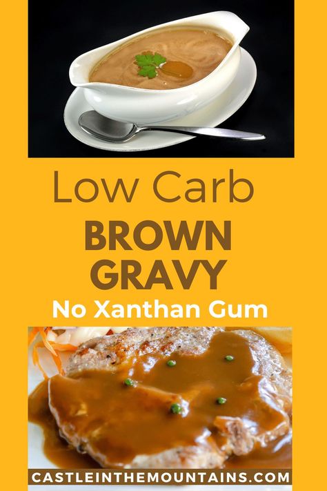 Keto Beef Gravy From Broth, Healthy Brown Gravy Recipes, Healthy Brown Gravy, Keto Gravy Low Carb Without Xanthan Gum, Keto Gravy Beef, Low Carb Brown Gravy, Keto Gravy Recipes, Keto Brown Gravy Recipe, Low Carb Gravy Recipe