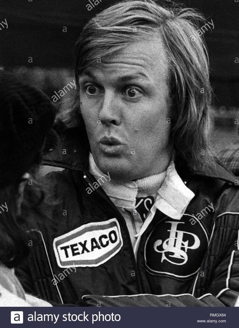 Download this stock image: Racecar driver Ronnie Peterson. - RMGX64 from Alamy's library of millions of high resolution stock photos, illustrations and vectors. F1 Retro, Racecar Driver, Ronnie Peterson, James Hunt, Gilles Villeneuve, Racing Drivers, F1 Racing, Motor Racing, F1 Drivers