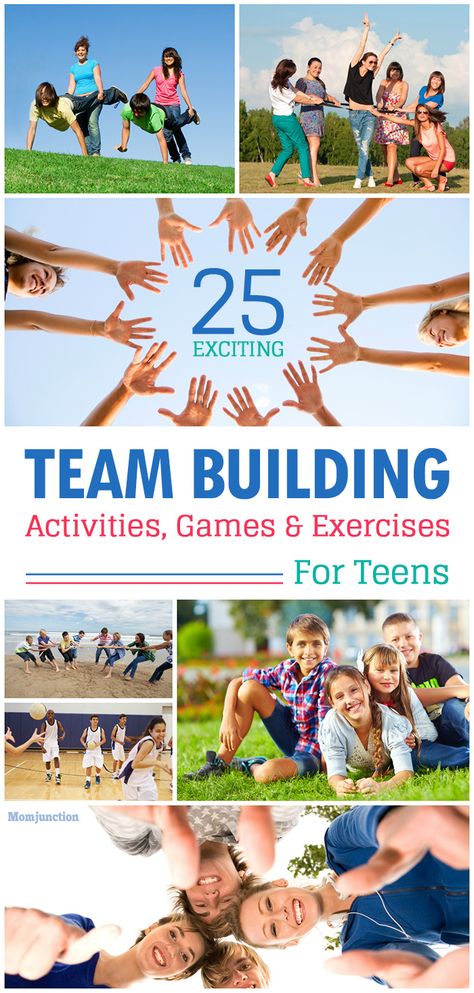 25 Exciting Team Building Activities, Games & Exercises For Teens: learn to work together to accomplish a goal. Besides, team-building activities also help hone your teen’s communication, leadership and problem-solving skills. Group Building Activities Teamwork, 4-h Games, Trust Exercises Team Building, Teamwork Building Activities, Teen Activities Group, Team Building For Teens, Teen Group Activities, Team Building Games For Teens, Sports Team Building Activities