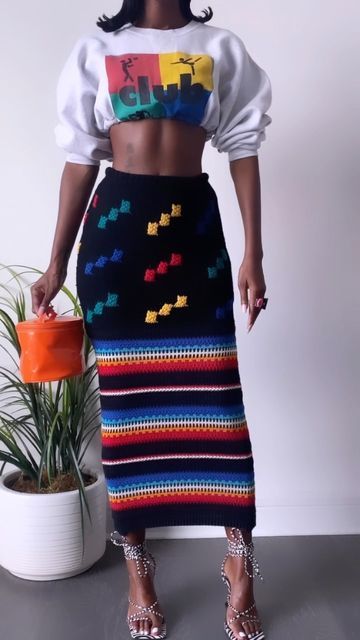 30 Plus Fashion For Women, Street Wear Fashion Women, Crochet High Fashion, Crochet Skirts, Crochet Fashion Patterns, Teenage Fashion Outfits, Lookbook Outfits, Crochet Fashion, Crochet Dress